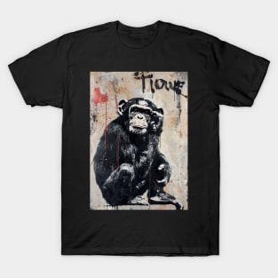 Banksy Graffiti monkey T-Shirt